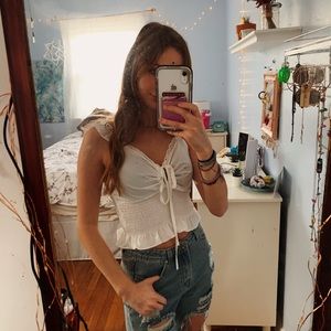 white tank top blouse